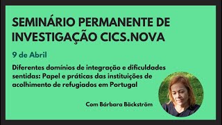 Bárbara Bäckström Diferentes domínios de integração de refugiados em Portugal e dificuldades [upl. by Hawley2]