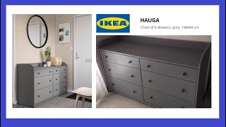 IKEA HAUGA 6 Çekmeceli Şifonyer Kurulumu  HAUGA 6 Drawer Dresser Assembly [upl. by Eittod]