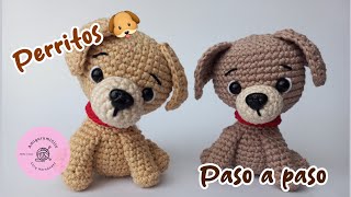 Perritos tejidos a crochet amigurumi paso a paso 🐶 [upl. by Urien]