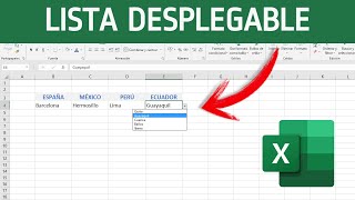 Como hacer LISTA DESPLEGABLE independiente en EXCEL [upl. by Muhammad]