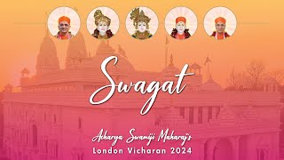 Swagat  Shree Swaminarayan Mandir Kingsbury  9th August 2024 [upl. by Nanreh]