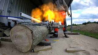 Custom attachment for Granberg Chainsaw Mill STIHL MS460 Failure Pt3 [upl. by Clark37]