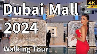 Dubai Mall 🇦🇪 World’s Most Popular Luxury Shopping Destination  4K  Walking Tour [upl. by Nyvar]