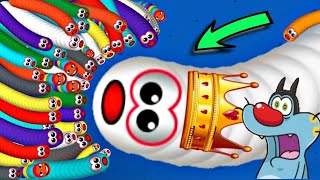 Hardest Game Worms zoneio Highest Score Record Kill Tiny Snake oggy Saamp Shinchan Game [upl. by Junji]