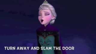 Let it go from the Disney film Frozen with lyrics [upl. by Aiynat236]