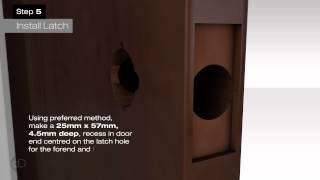 How to Install  Door Handle Privacy Lever Set [upl. by Hemetaf]