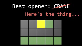 Oh wait actually the best Wordle opener is not “crane”… [upl. by Adnole]