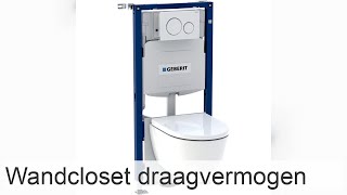 Zwevend toilet hoeveel gewicht kan worden ondersteund door blok en frameinstallaties [upl. by Asilahs]