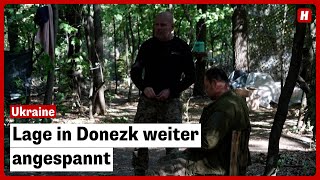 Lage in Donezk weiter angespannt  trotz ukrainischer KurskOffensive [upl. by Anaitat691]