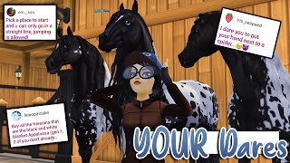 Doing Your Star Stable Dares AGAIN 😳 Buying ALL the Appaloosa Friesians [upl. by Weitzman]