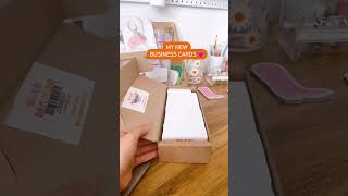 Unboxing New Business Cards smallbiz unboxing packaging smallbizw [upl. by Robbie]