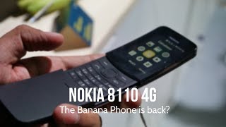 Nokia 8110 4G India Handson Features Camera  The Banana Phone is back MWC 2018 [upl. by Aidroc]