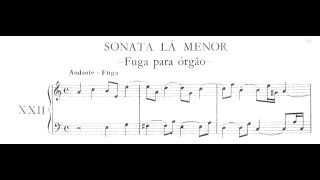 Carlos Seixas  SonataFugue No XXII in A minor Organ w sheet music [upl. by Isis951]