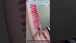 Itne sunder lipstick Swatches 😍 lipstick makeup youtubeshorts shortsfeed shorts youtube viral [upl. by Nnawtna]