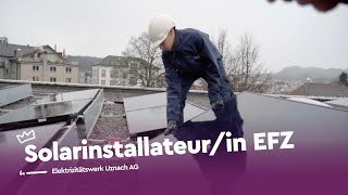 Strahle als Solarinstallateurin EFZ  EWU  Lehrstellenvideo  Yousty [upl. by Egon]