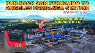 PNR NSCR SAN FERNANDO TO ANGELES PAMPANGA STATION UPDATE [upl. by Nilrem]