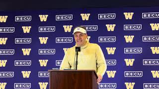 Husky Football 2024 week 6 post game interview with Coach Fisch [upl. by Tennek]