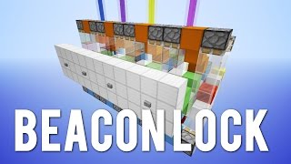 Minecraft Beacon Colour Combination Lock [upl. by Ratcliff]