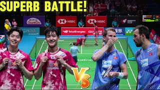 Superb Battle KangSeo KOR VS AstrupRasmussen DNK  Final BWF World Championships 2023 [upl. by Zined646]