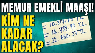 Memur emekli maaşları ne kadar oldu I En düşük memur maaşı I haber sondakika [upl. by Delora481]