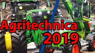 Agritechnica 2019  Messerundgang ua Fendt Teleskoplader John Deere 8RX Claas Xerion [upl. by Baillie]