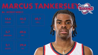 Marcus Tankersley  Detroit  202324 Transfer Portal Highlights [upl. by Akkahs]