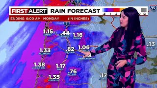 First Alert Saturday morning FOX 12 weather forecast 120 [upl. by Netti]