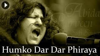 Humko Dar Dar Phiraya  Abida Parveen  Top Sufi Songs [upl. by Atram]