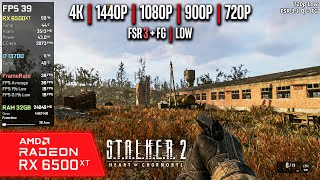 RX 6500 XT  STALKER 2 Heart of Chornobyl  4K 1440p 1080p 900p 720p FSR 31  FG [upl. by Aitercal]