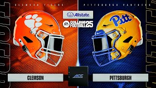 CLEMSON VS PITTSBURGH Week 12  College Football 25  Full Gameplay [upl. by Sigler]