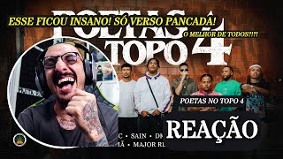 O MELHOR DE TODOS POETAS NO TOPO 4 REAÇÃO [upl. by Shing757]