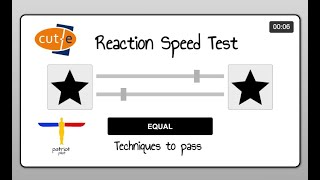 CutE Reaction Speed Test explained [upl. by Kcireddor]