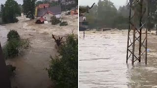 Tama w Stroniu Śląskim przerwana  EWAKUACJA MIESZKAŃCÓW [upl. by Aryt]