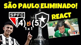 REACT  SÃO PAULO 41X15 BOTAFOGO  DEYVERSON 2X0 FLUMINENSE  PÓSJOGO  AO VIVO  LIBERTADORES [upl. by Constantina]