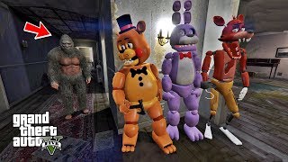 FIVE NIGHT FREDDYS KOCA AYAK CHİCAYI KAÇIRDI GTA 5 MODS [upl. by Regan]