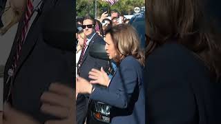 Kamala Harris cheered on by staff as she arrives back at the White House [upl. by Frendel]