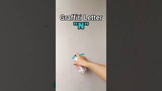 Graffiti Letter quotNquot graffiti art alphabet drawing tutorial painting fyp [upl. by Humbert345]