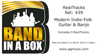 BandinaBox® 2024  RealTracks Set 439 Modern IndieFolk Guitar amp Banjo [upl. by Estella]