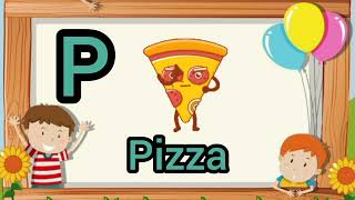 Words That start with Letter P  Learning for kids kidzy colorzy [upl. by Atinek]