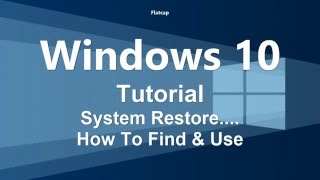 How To Find System Restore Windows 10 [upl. by Yelknirb]