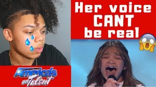 Angelica Hale Receives Golden Buzzer Americas Got Talent The Champions  REACTION [upl. by Adnof]