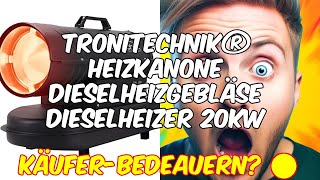 Tronitechnik® heizkanone dieselheizgebläse  produktbewertung und erfahrungen [upl. by Bellina74]