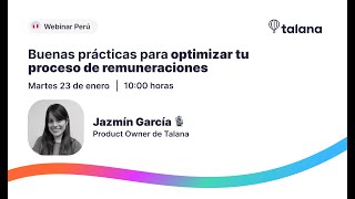 Webinar Perú Buenas prácticas para optimizar tu proceso de remuneraciones [upl. by Esertak600]