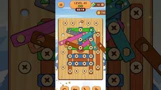 Wood Nuts and Bolts screw puzzle level 40  wood nuts screw puzzle level 40 [upl. by Aveer]