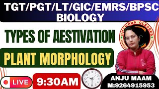 TYPES OF AESTIVATION II PLANT MORPHOLOGY  BY ANJU MAM [upl. by Fields]