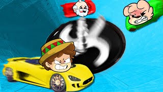 ¡NO CAIGAS al AGUJERO de LA MUERTE en GTA 5 😂💥 COCHES vs DEMOLICION 💀 GTA V [upl. by Airym957]