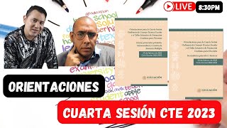 ORIENTACIONES PARA LA CUARTA SESIÓN DE CTE [upl. by Elleynod]