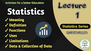 Statistics  Definition  Function of Statistics  Introduction of Statistics  by Tanisha Gangrade [upl. by Onit]