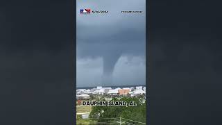 Large waterspout spotted off Dauphin Island [upl. by Mccallum427]