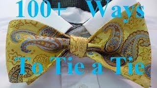 Animated How to Tie a Bow Tie step by step instructions no hands to get in the way [upl. by Eekorehc]